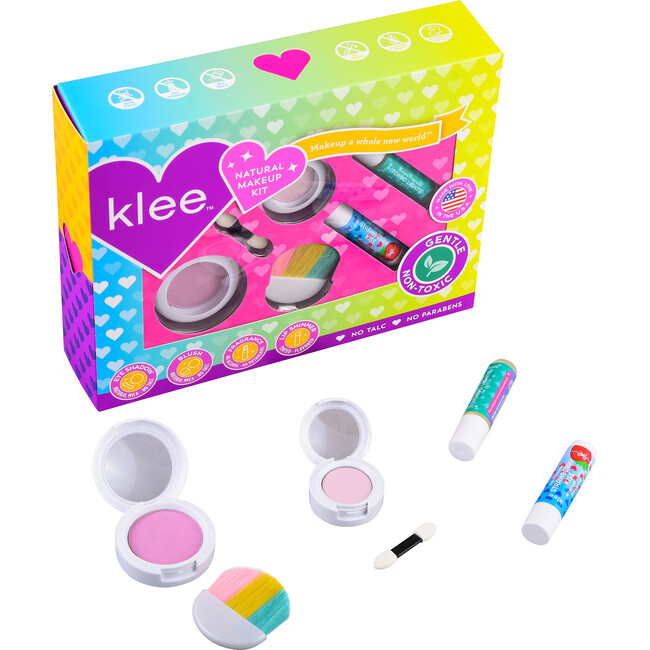 Klee Sweet On You 4-Piece Natural Makeup Kit with Pressed Powder Compacts