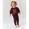 The Little Gym Pant, Mulberry - Sweatpants - 5