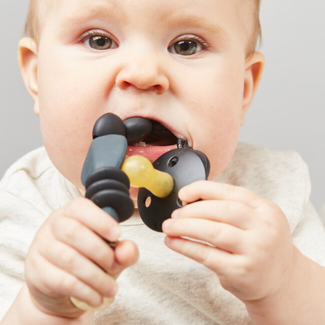 Charcoal Pacifier Clip - Pacifiers - 2