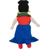 Knit Frida Kahlo Doll, Green and Blue - Soft Dolls - 2