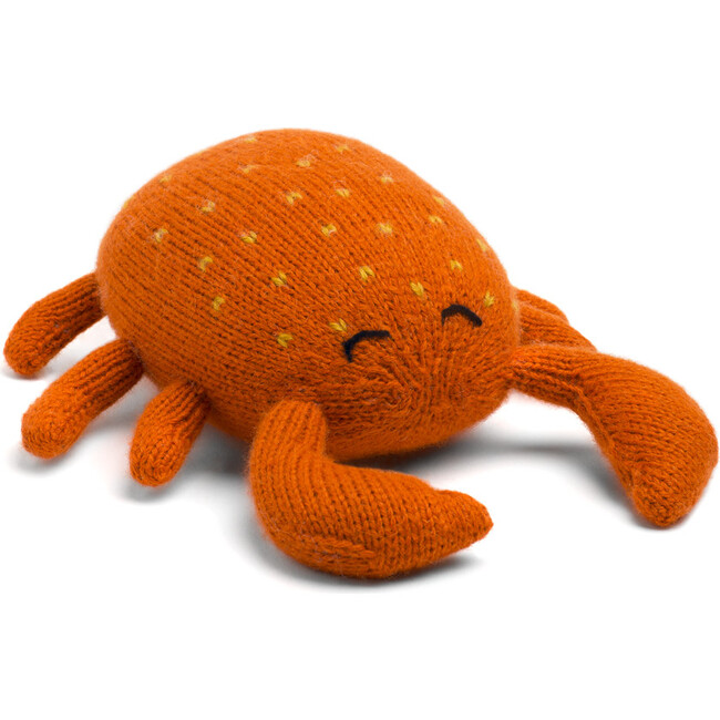 Stuffed Alpaca Crab Toy, Orange
