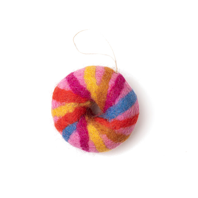 Felt Rainbow Bagel Ornament, Multi - Ornaments - 2