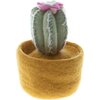 Felt Cactus Bowl, Yellow - Accents - 1 - thumbnail