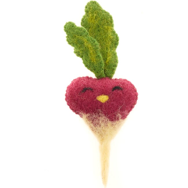 Felt Radish Toy, Magenta