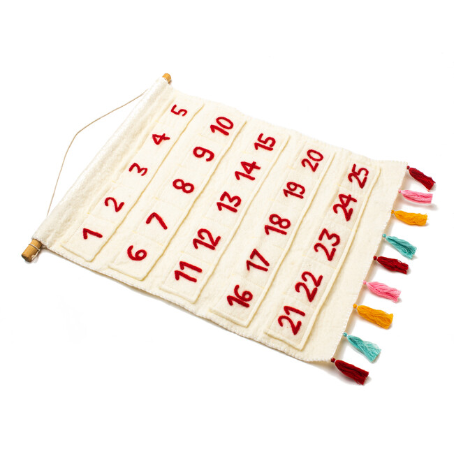 Felt Advent Calendar, Cream and Red - Advent Calendars - 2