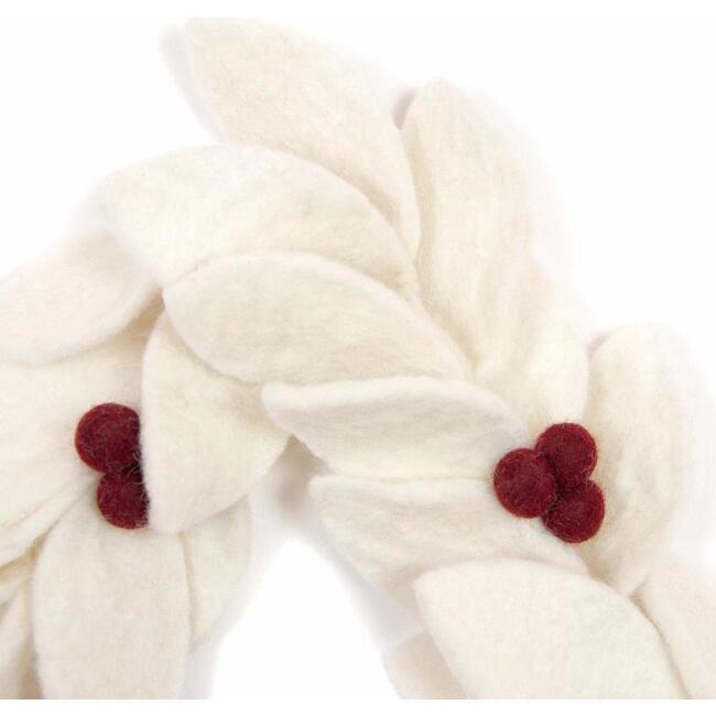 Felt Holiday Garland, White - Garlands - 3