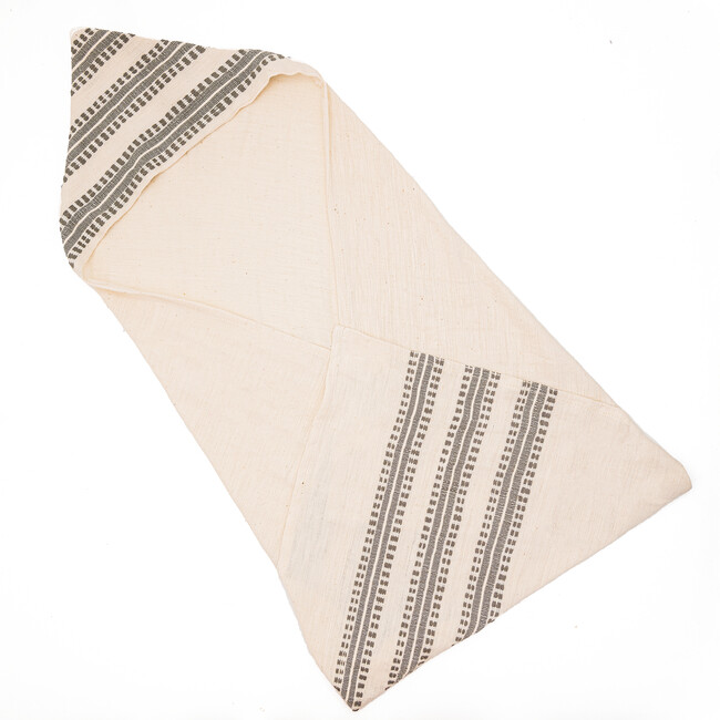 Senait Hooded Kids Towel, Grey - Towels - 1