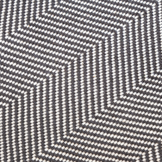 Mechot Cotton Throw Blanket, Dark Grey - Throws - 3