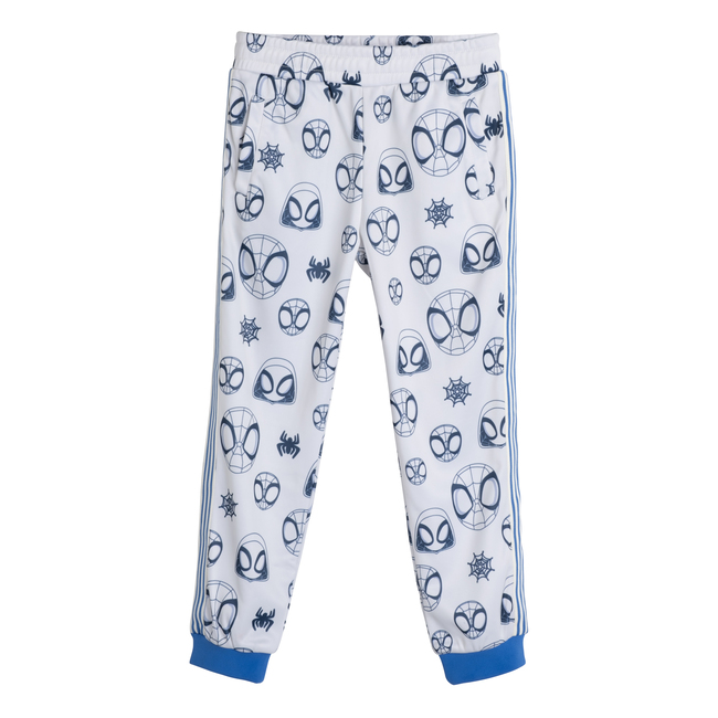 Printed Track Pant, Cream and Blue