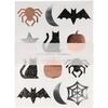 Set of 10 Halloween Sticker Sheets, Orange Multi - Favors - 1 - thumbnail