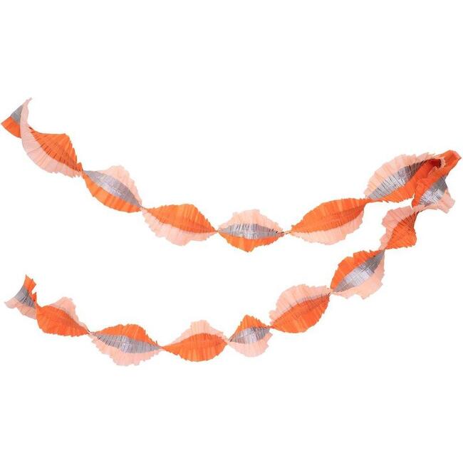 Pastel Halloween Stitched Streamer, Orange Multi - Garlands - 1