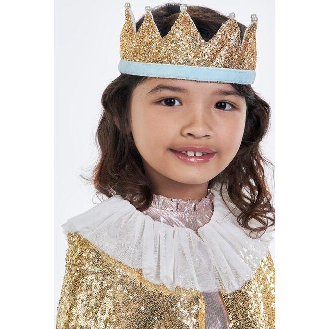 Gold & Pearl Party Crown - Party Accessories - 2