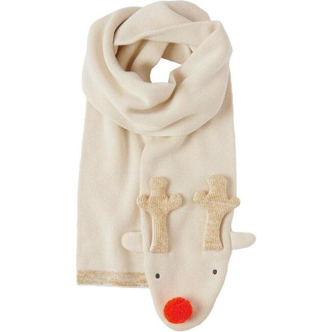 Reindeer Knitted Scarf - Scarves - 1
