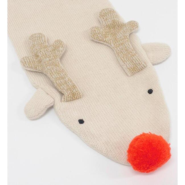 Reindeer Knitted Scarf - Scarves - 2