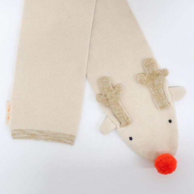 Reindeer Knitted Scarf - Scarves - 4