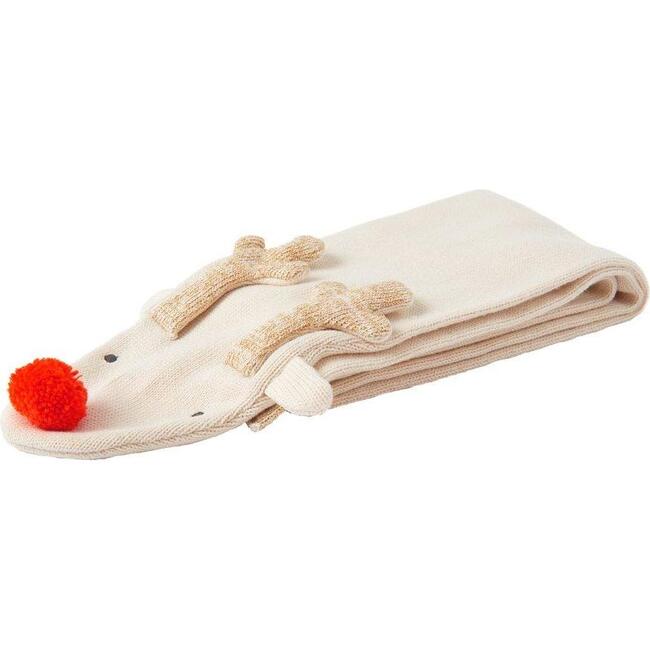 Reindeer Knitted Scarf - Scarves - 3
