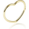 Heart Band Bracelet, Yellow Gold - Bracelets - 1 - thumbnail