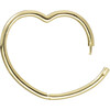Heart Band Bracelet, Yellow Gold - Bracelets - 2