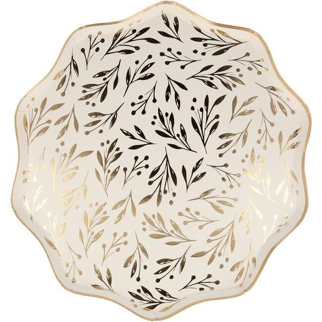 Gold Leaf Dinner Plates - Party - 1