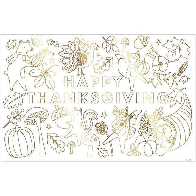 Thanksgiving Coloring Posters - Party - 3