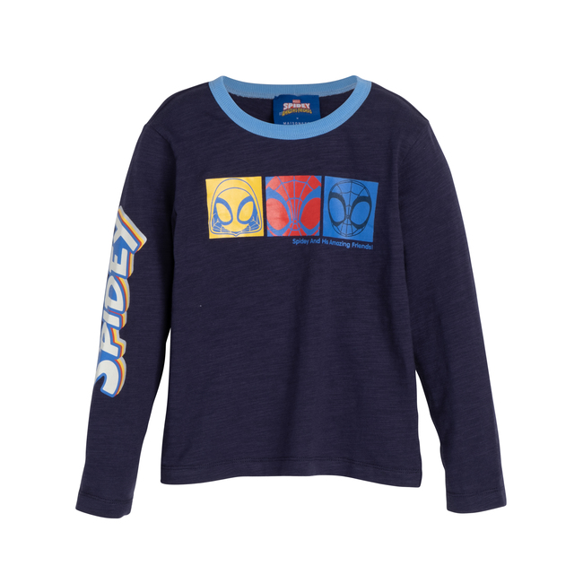 Long Sleeve Graphic Tee, Navy Trio