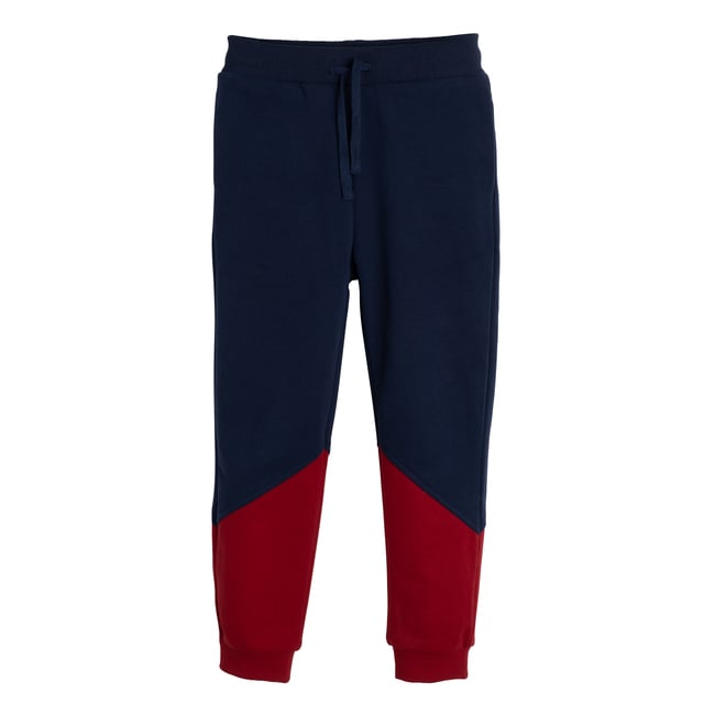 Color Block Sweatpant, Red, Blue & Yellow
