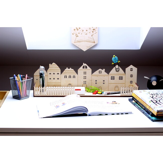 Wooden Shelf/Desk Organizer, Mini Houses - Storage - 4