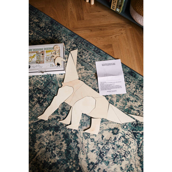 Origami Wooden Wall Decor, Diplodocus - Wall Décor - 5