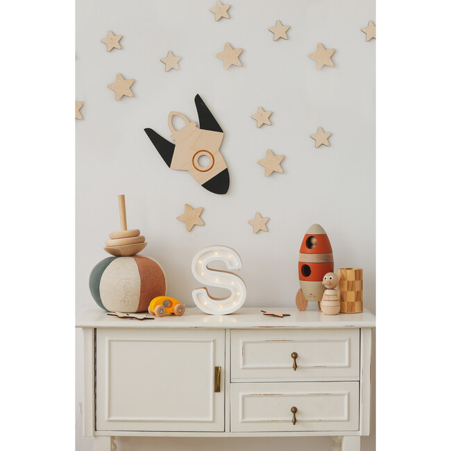 Wooden Wall Decor Set, Space