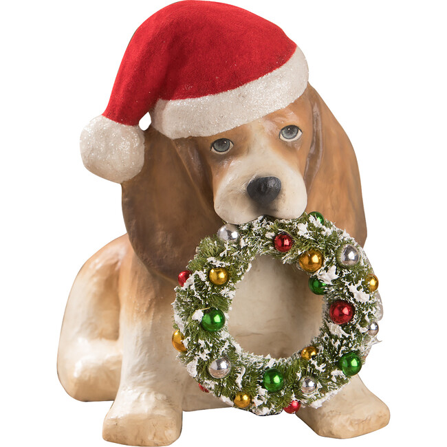 Puppy with Wreath