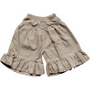 The Ruffle Culotte, Oatmeal - Skirts - 1 - thumbnail