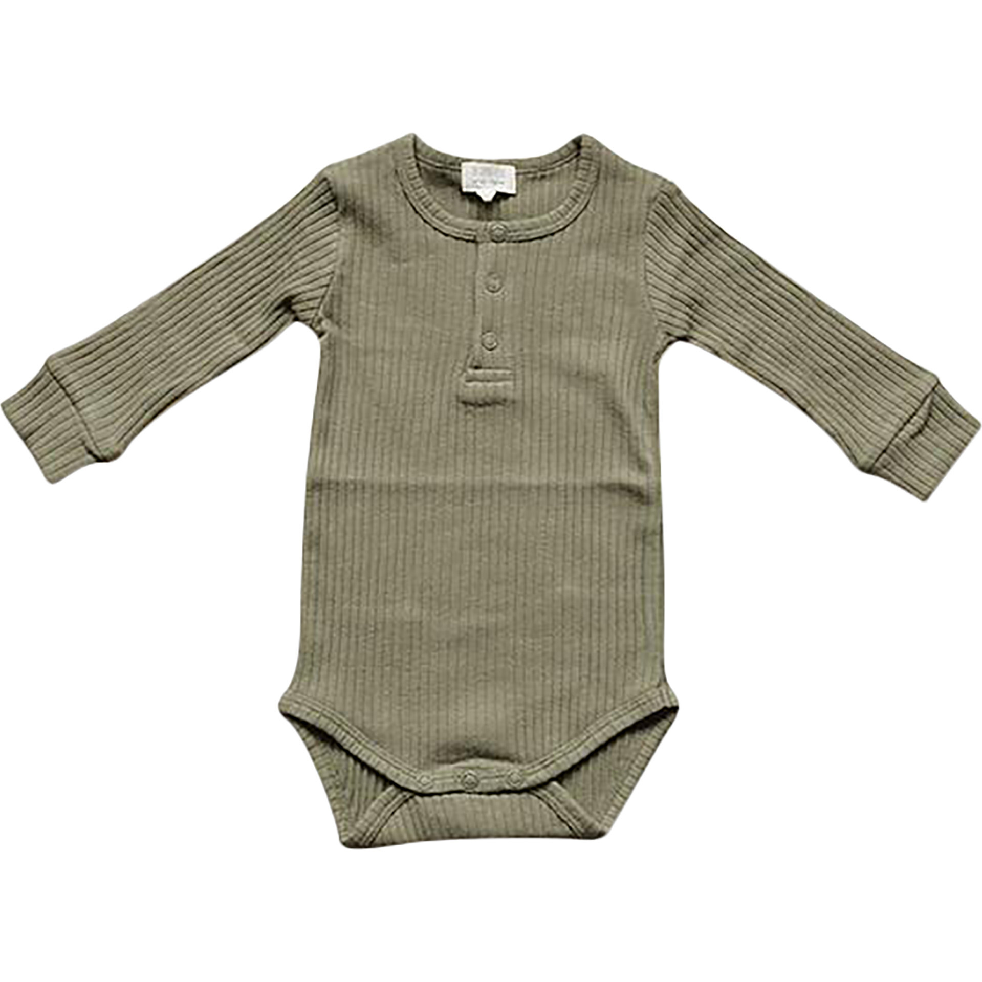 The Ribbed Onesie, Sage - Onesies - 1