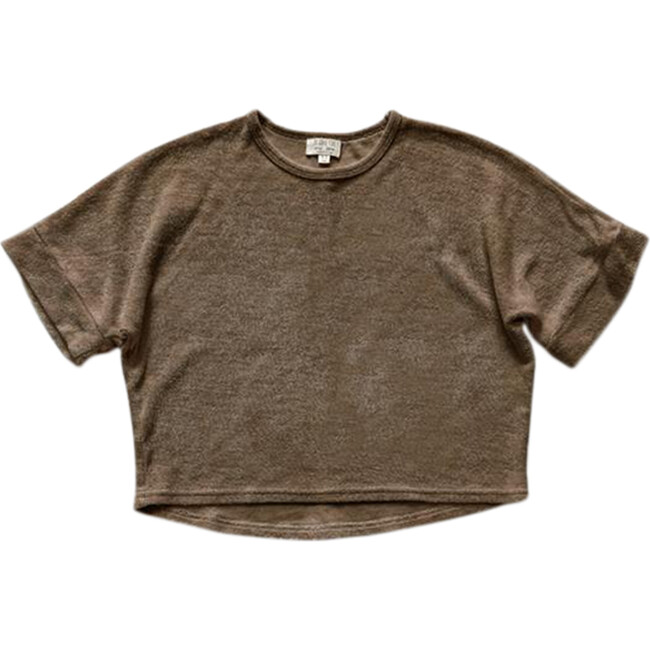 The Oversized Terry Top, Walnut