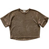 The Oversized Terry Top, Walnut - Tees - 1 - thumbnail