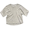 The Women's Oversized Terry Top, Ecru - Tees - 1 - thumbnail