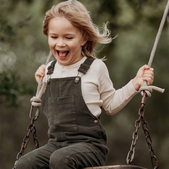 The Wild And Free Dungaree, Olive