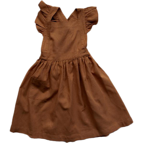 The Linen Pinafore, Rust The Simple Folk Dresses