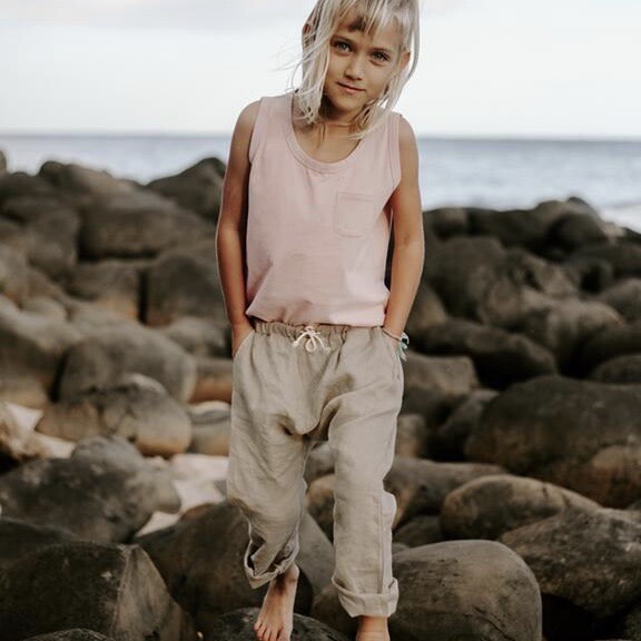 The Linen Trouser, Oatmeal - Pants - 2