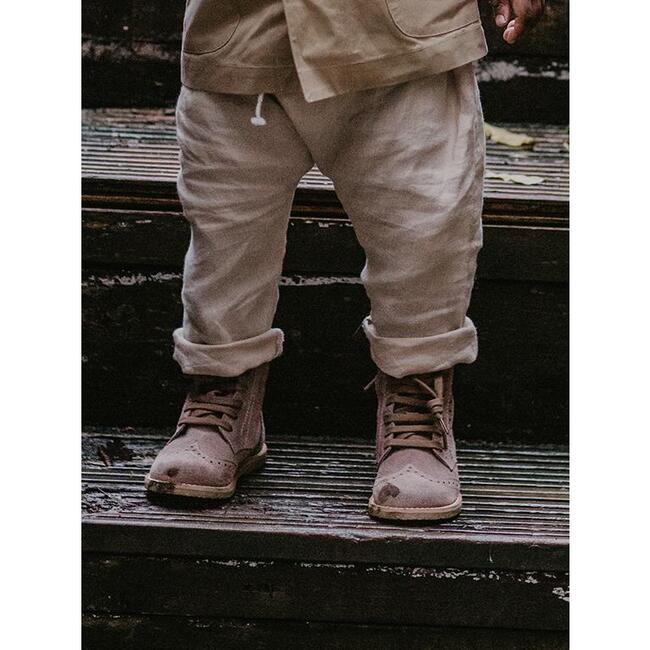 The Linen Trouser, Oatmeal - Pants - 3
