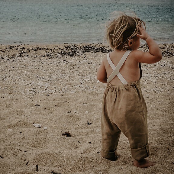 The Linen Overall, Oatmeal - Jumpsuits - 4