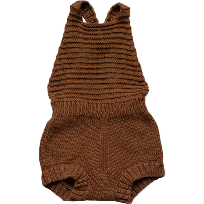 The Knit Romper, Rust - Rompers - 1