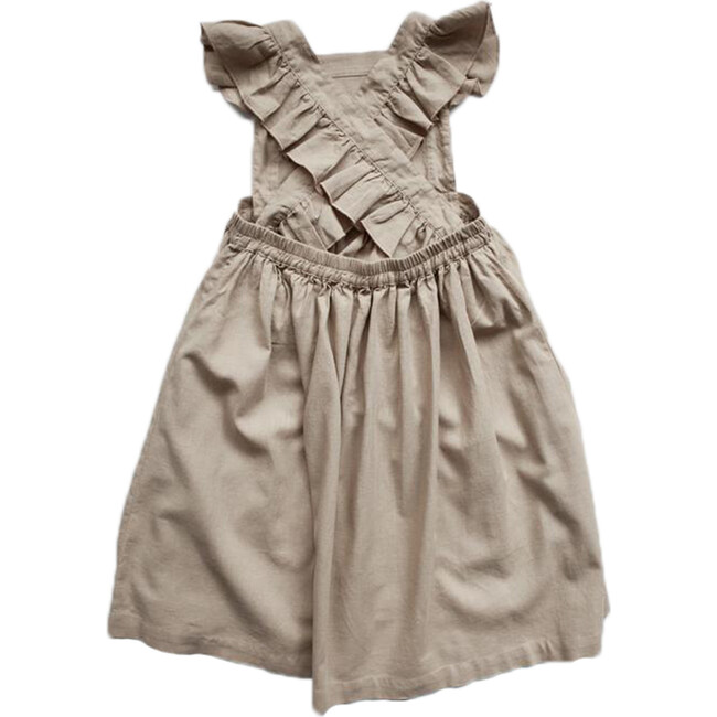 The Linen Pinafore, Oatmeal - Dresses - 2