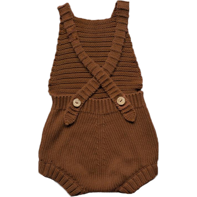 The Knit Romper, Rust - Rompers - 2