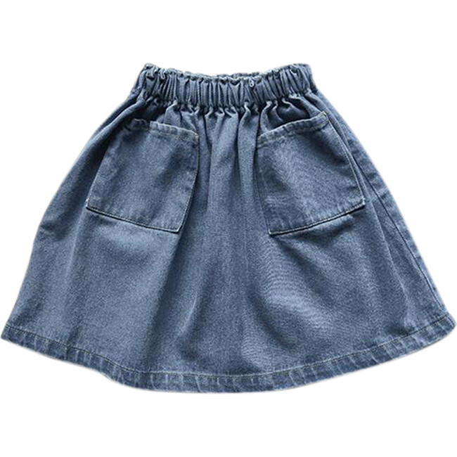 The Denim Skirt, Light Denim - Skirts - 1
