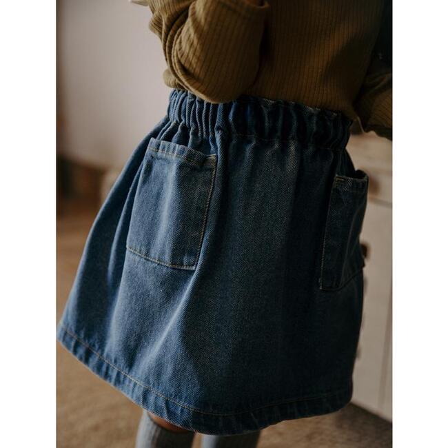 The Denim Skirt, Light Denim - Skirts - 2