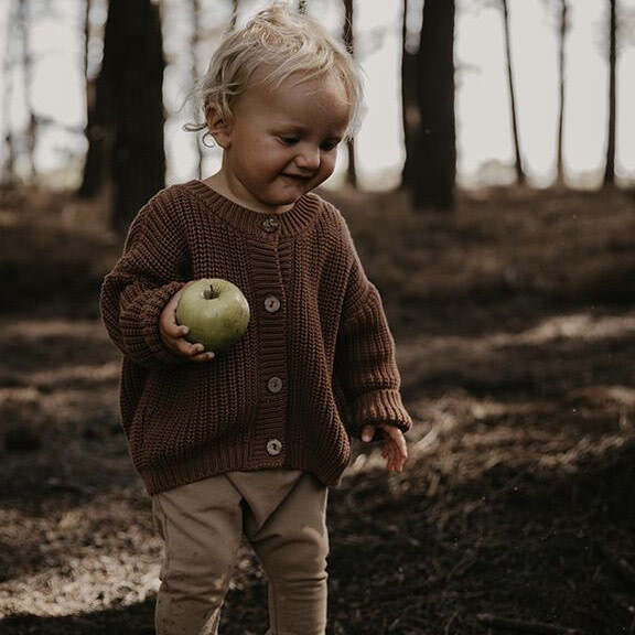 The Chunky Cardigan, Rust - Cardigans - 3