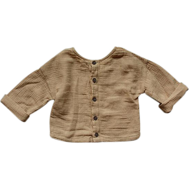 The Button Back Top, Camel