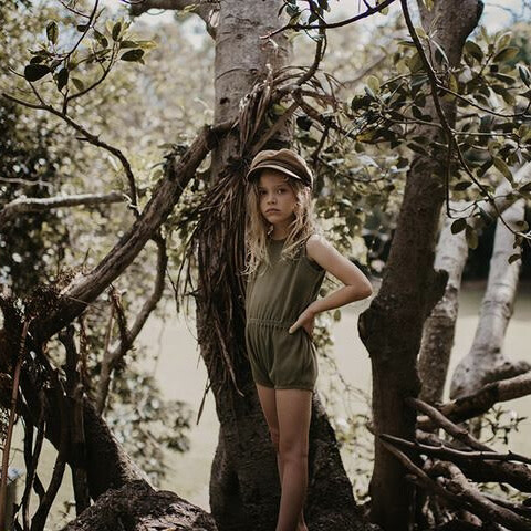 The Dawn Romper, Sage - Rompers - 3