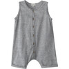 The Beach Bum Playsuit, Gray Melange - Onesies - 1 - thumbnail