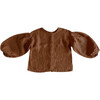 The Balloon Sleeve Top, Rust - Tees - 1 - thumbnail